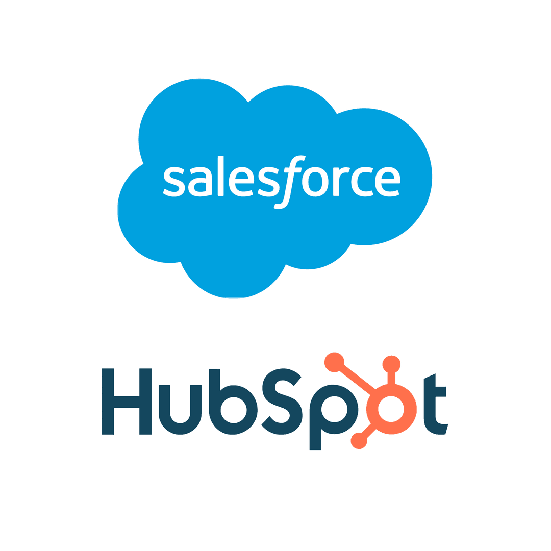 CRM synchronization with Salesforce and HubSpot.